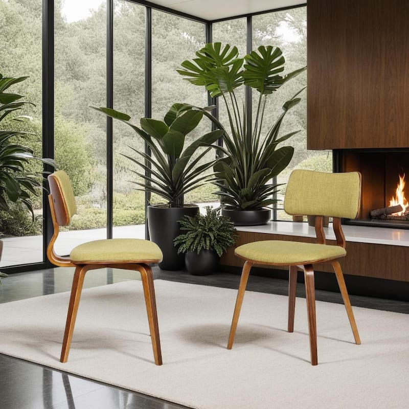 Carson Carrington Ladeplads Mid-century Modern Wood & Upholstered Dining Chair