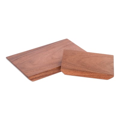 Novica Handmade Artful Table Wood Serving Boards (Pair)