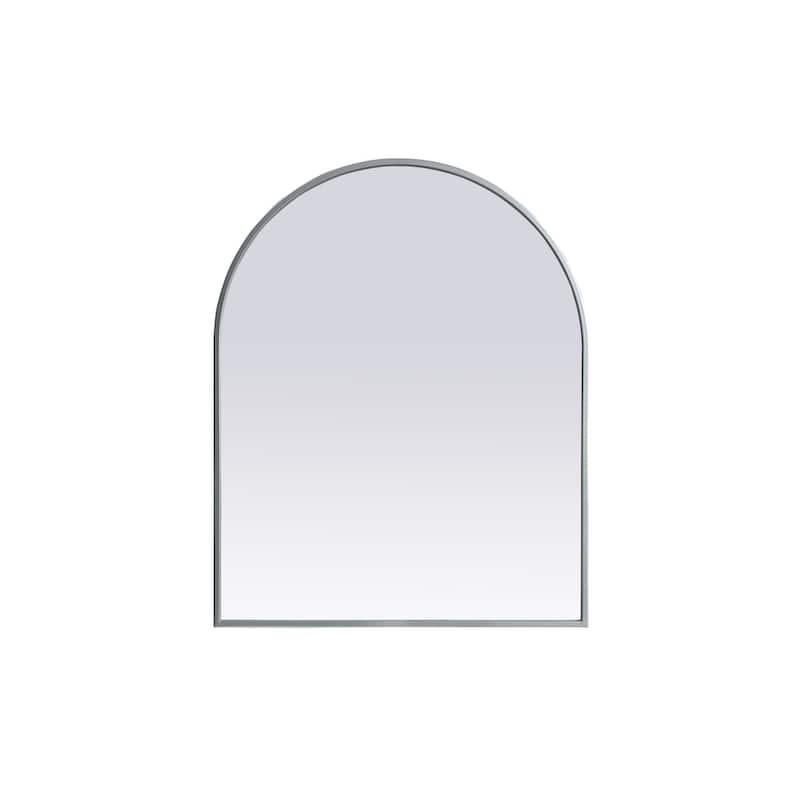 Indigo Home Metal Frame Arch Mirror 24x30 Inch
