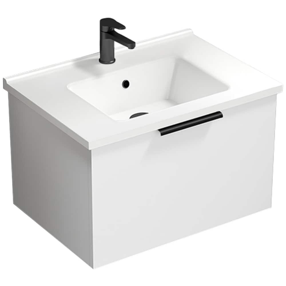 Nameeks Bodrum-2618-W Bodrum 24" Wall Mounted Single Basin Vanity Set