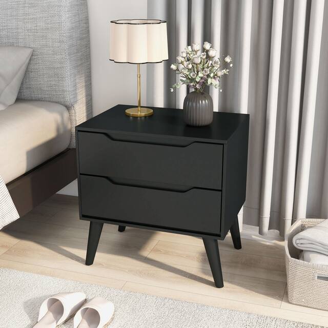 Carson Carrington Bodo Mid-century Modern 2-drawer Nightstand