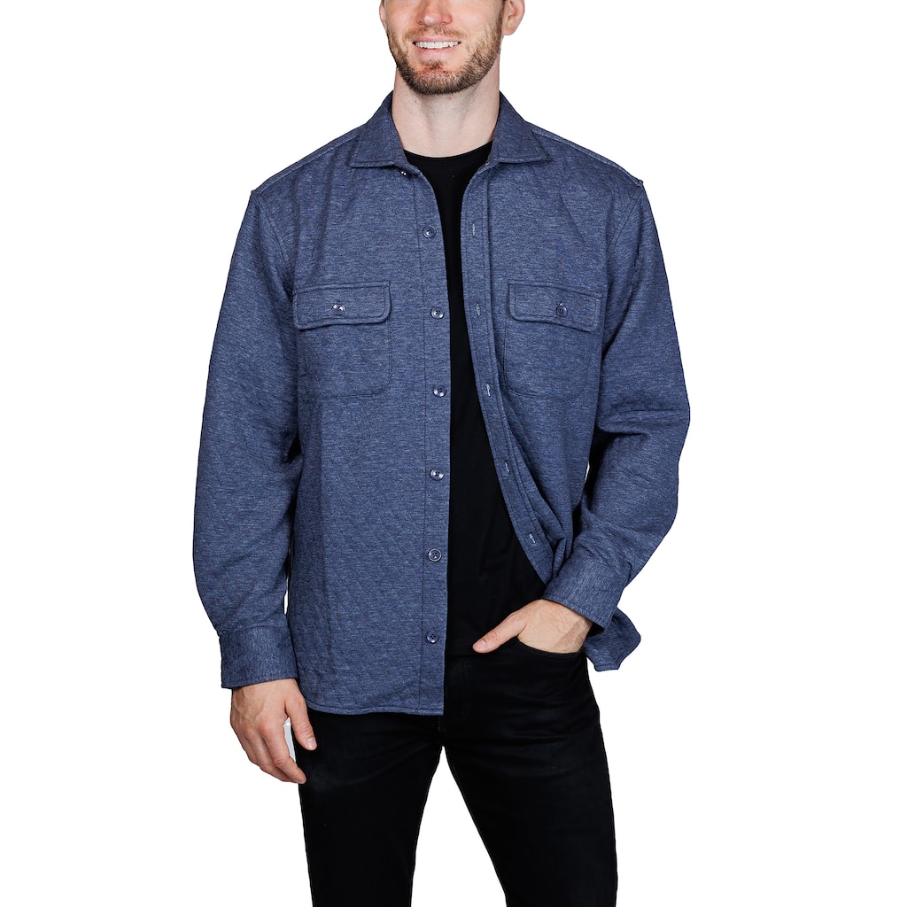 Tailorbyrd Men's Quilted Shirt Jacket