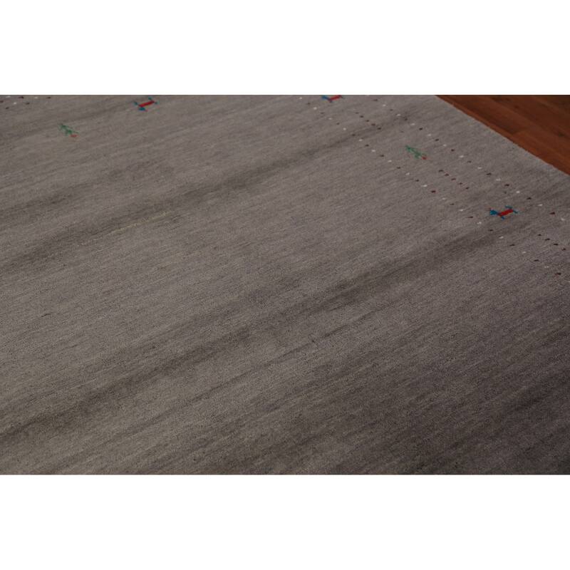 Tribal Gabbeh Oriental Area Rug Handmade Wool Carpet - 5'7" x 7'11"