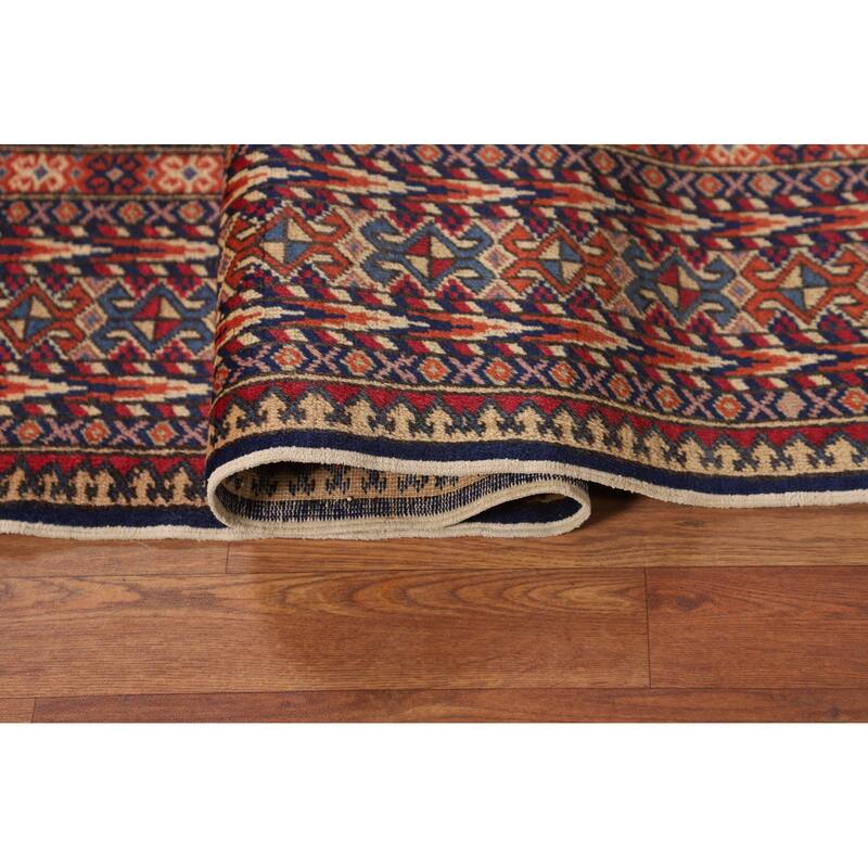 All-Over Anatolian Turkish Vintage Area Rug Handmade Wool Carpet - 6'8" X 9'9"