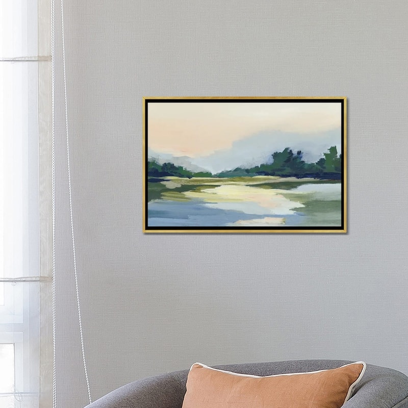 iCanvas "Forest Sunset View" by Lera Framed Canvas Print