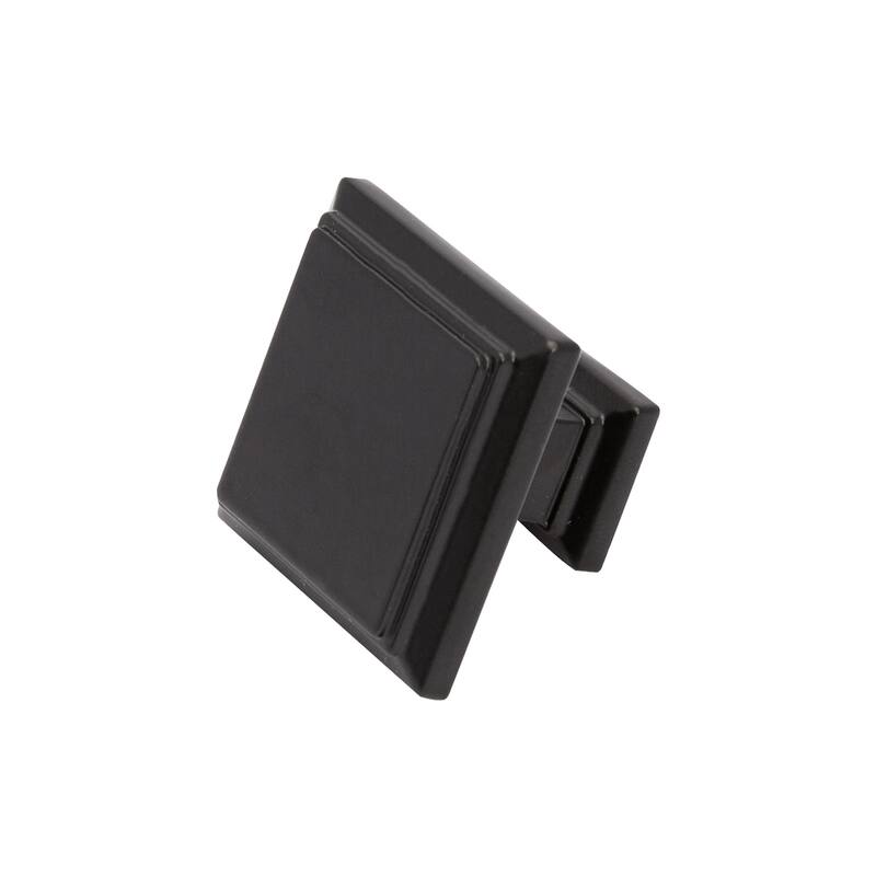 Utopia Alley Dover Cabinet Ring Pull Knob - Vintage Cabinet Hardware with Hand Finished Matt Black, 1.26", 3.78" & 5"