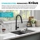 preview thumbnail 87 of 162, KRAUS Kore Workstation Undermount Stainless Steel Kitchen Sink