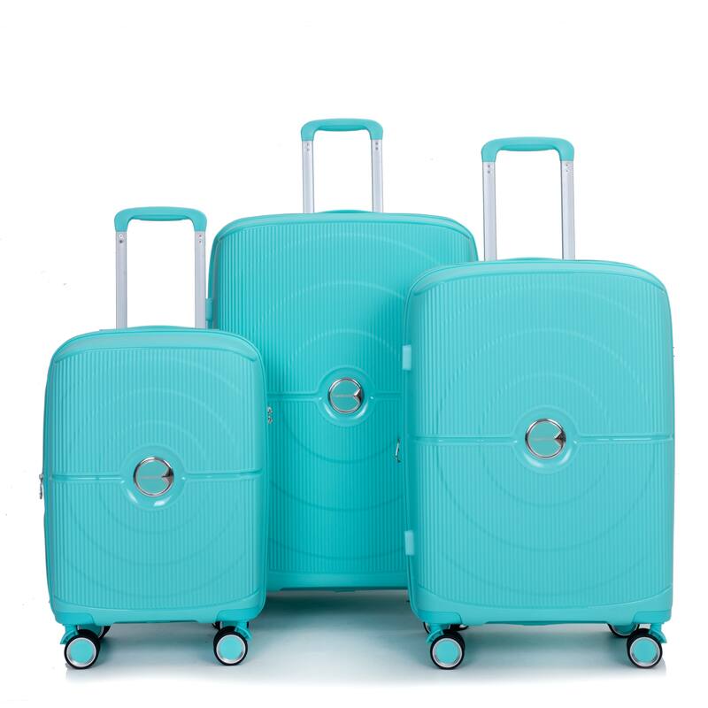 3-Piece, Expandable Hard-shell Luggage, Lightweight Luggage with TSA Lock and 2 Swivel Wheels, for Boarding Travel