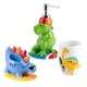 preview thumbnail 1 of 3, Surfin' Dino 3 Piece Bathroom Accessory Set - Multi Color - 3 piece set