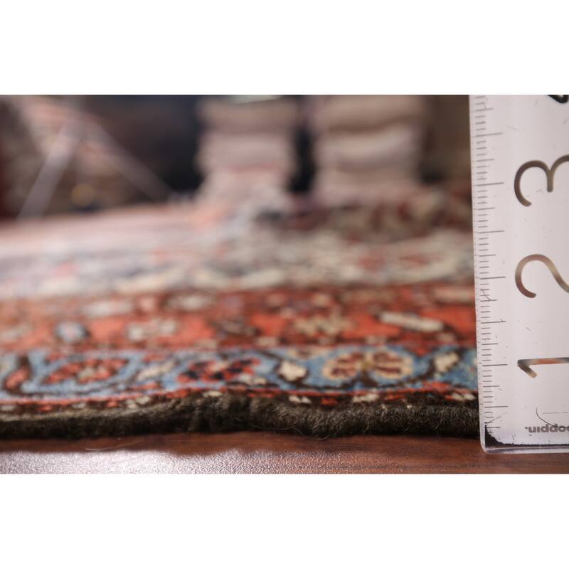 Pre-1900 Antique Vegetable Dye Senneh Persian Wool Carpet - 4'0" x 11'7"