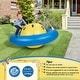 preview thumbnail 5 of 7, 7.5 Foot Giant Inflatable Dome Rocker Bouncer with 6 Built-in Handles for Kids
