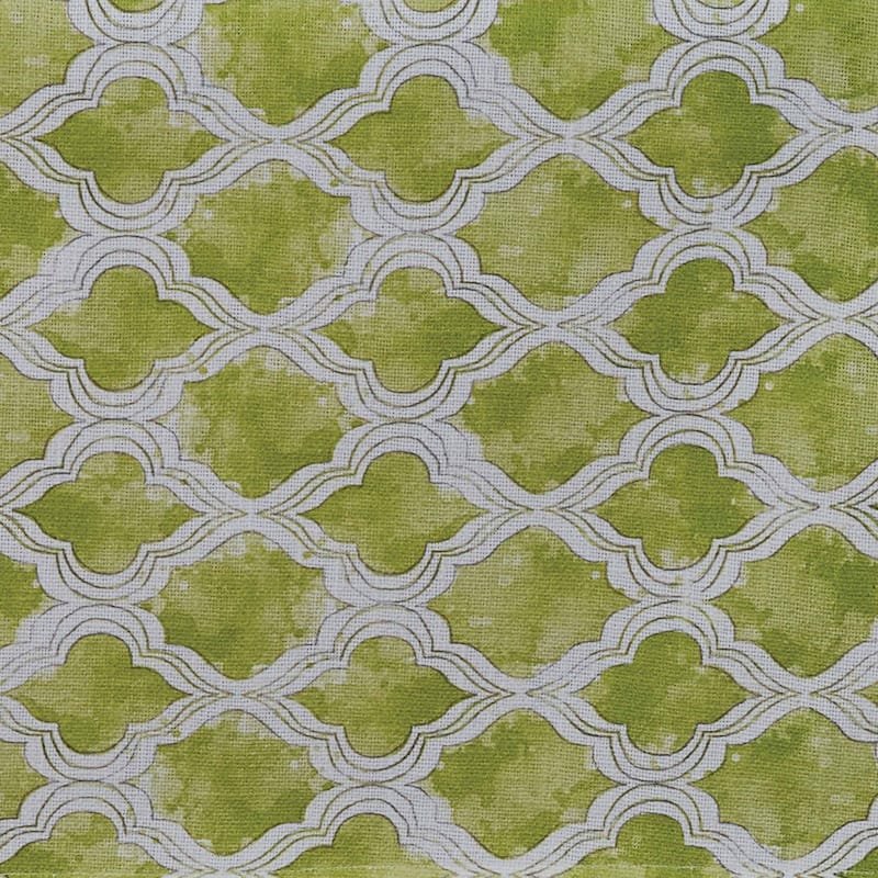 Split-P Watercolor Geo Green Table Runner - 15" x 72"