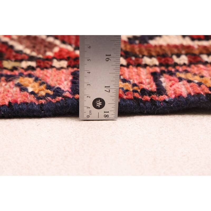 ECARPETGALLERY Hand-knotted Andelz Dark Red Wool Rug - 5'1 x 8'1