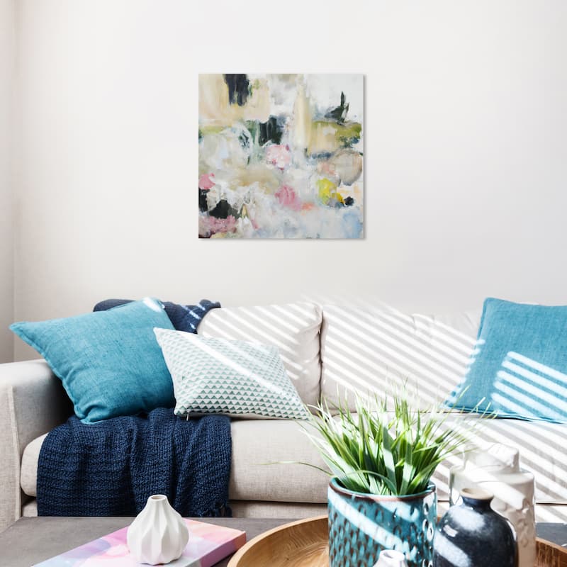 Wynwood Studio Abstract Surreal Blooms White and Farmhouse Wall Art Canvas Print - 20 x 20