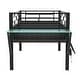 preview thumbnail 7 of 11, Gaming Mid Loft Bed with Desk, LED, Twin, Black