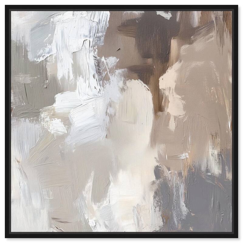 Faded Textured I Canvas by Art Remedy - Black - 16" x 16"