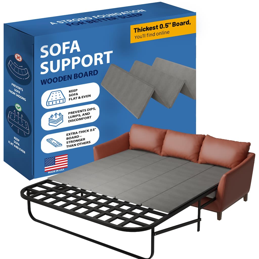 Heavy Duty Sleeper Sofa Bed Support Board, Reinforced Under Cushion Panel, Pull Out Couch Mattress Boards, Easy Installation
