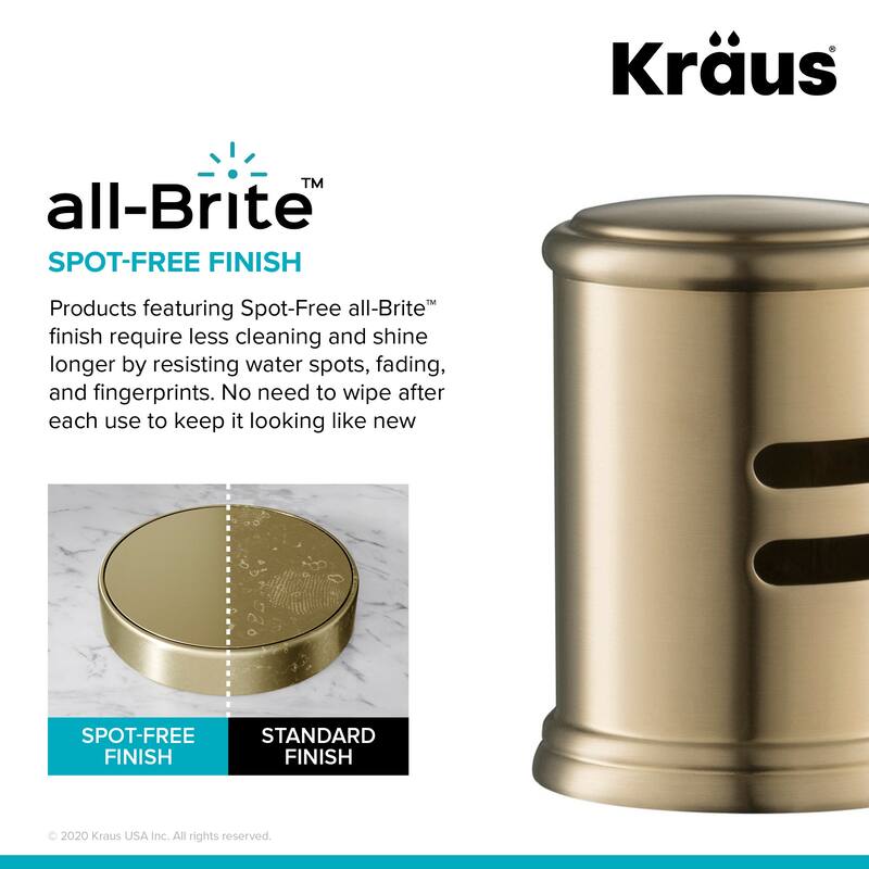 Kraus 2-1/2" Brass Air Gap with Beveled Cap