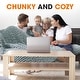 preview thumbnail 23 of 48, Cheer Collection Ultra Plush Chunky Cable Knit Throw Blanket