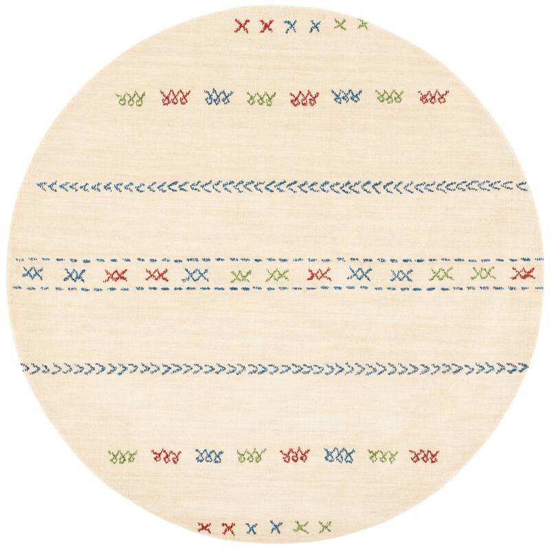 SAFAVIEH Handmade Himalaya Hideko & Contemporary Geometric Cream Wool