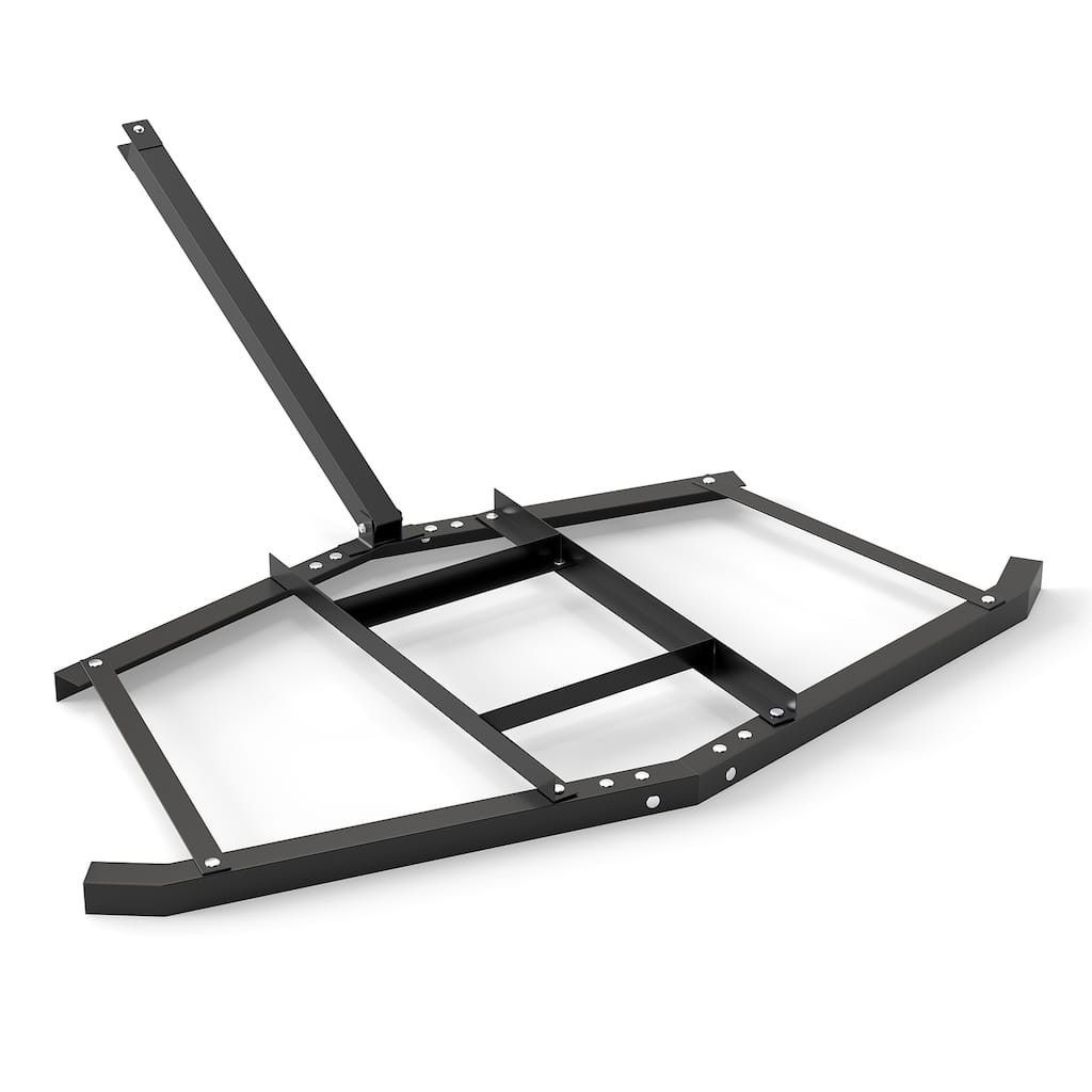 Gymax 66'' Wide Driveway Drag Tow Behind Landscape Leveling Rake
