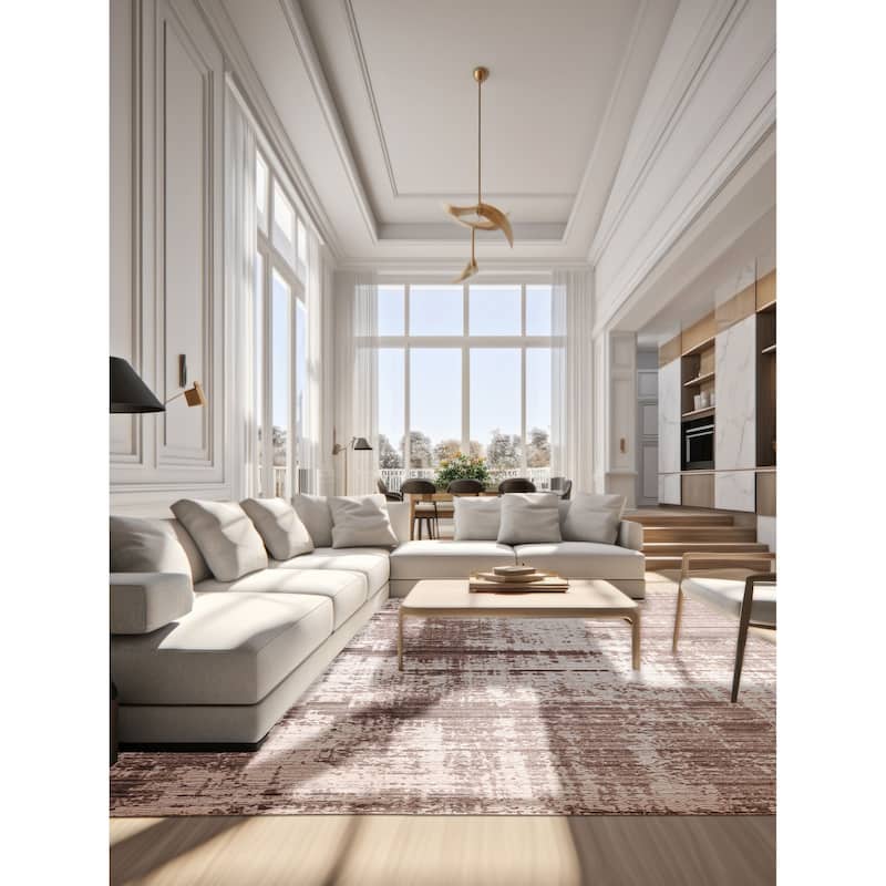 ECARPETGALLERY Hand Loomed Elysian Dark Grey Viscose, Wool Rug - 10'0 x 13'9