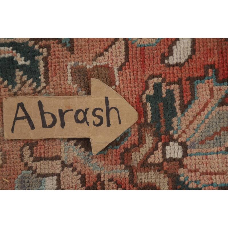 Hand Knotted Oriental 100% Wool Carpet Traditional Medallion Red Heriz Area Rug - 11' 5'' X 8' 5''