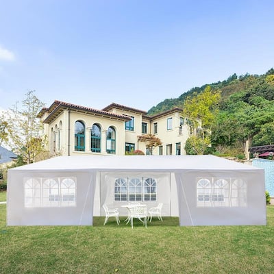 Upgrade Spiral Tube Wedding Party Gazebo Pavilion Canopy Tent - 8-sides