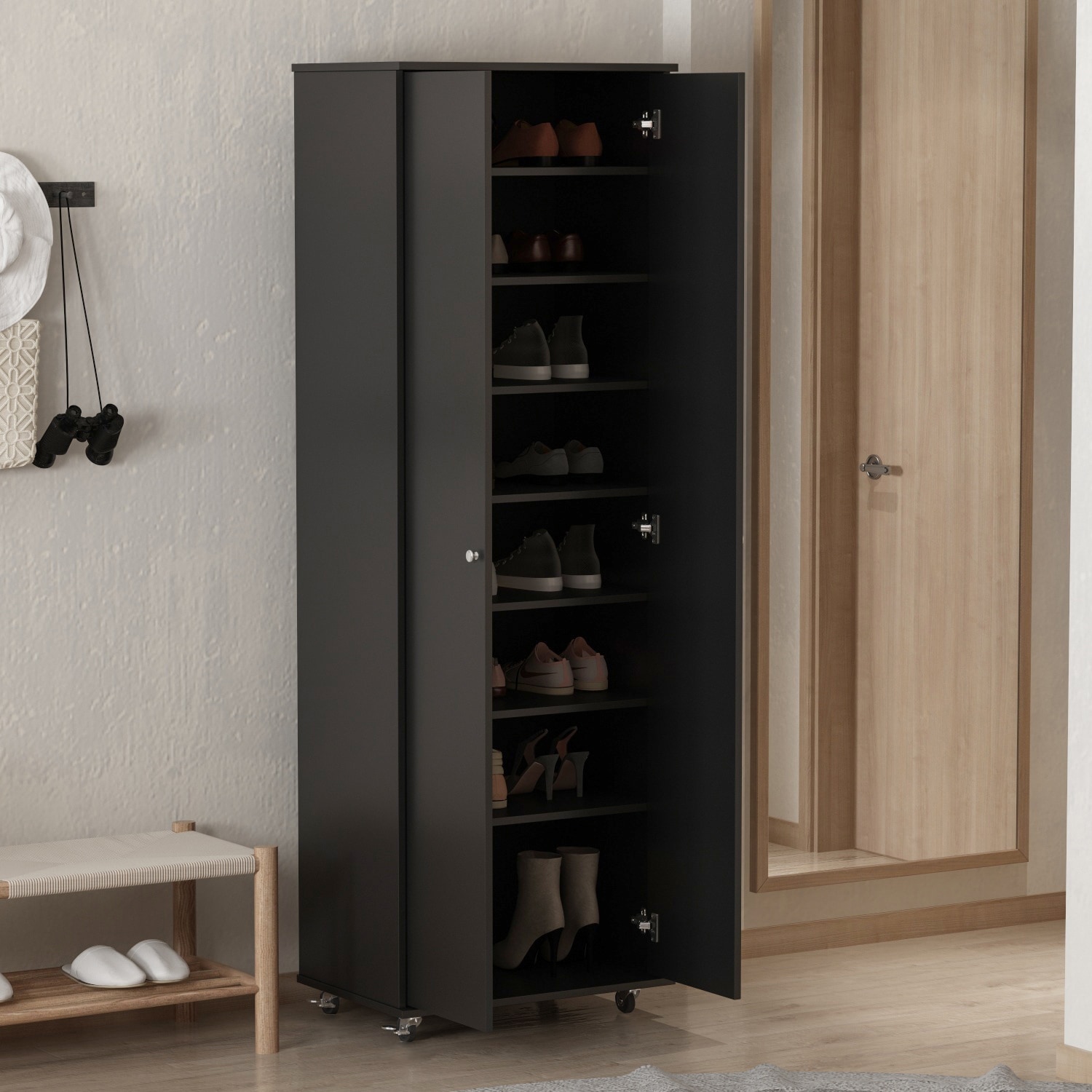 https://ak1.ostkcdn.com/images/products/is/images/direct/53e2c0985252c41f1343d7f9df474513ab355c7c/Kerrogee-Tall-Shoe-Cabinet-with-Doors%2C-8-Tier-Shoe-Storage-with-Wheel.jpg