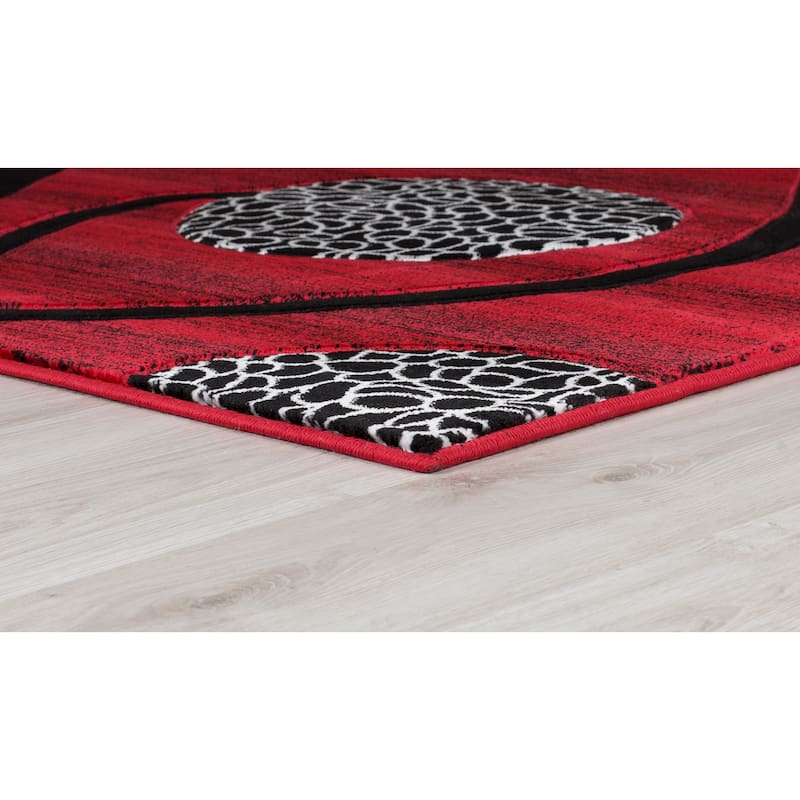 Orelsi Collection Abstract Area Rug