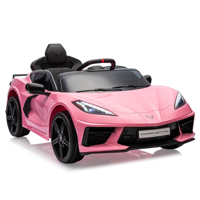 12V Kids Ride on Car Licensed Corvette - Pink