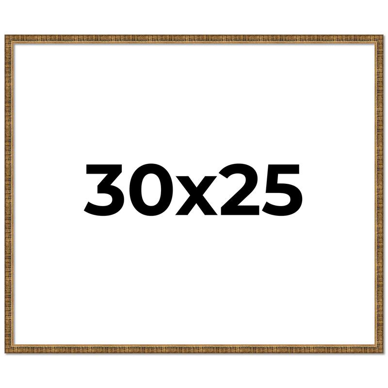 30x25 Frame Gold Picture Frame - Complete Modern Photo Frame Includes