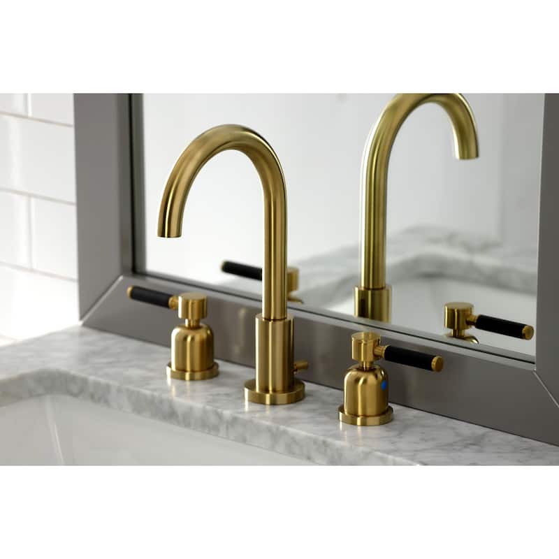 Kingston Brass Kaiser 8-in. Widespread Bathroom Faucet - Brushed Brass