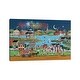 preview thumbnail 1 of 6, iCanvas "Fireworks Over Coe Lake" by Anthony Kleem Canvas Print