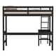 preview thumbnail 41 of 67, Hillsdale Caspian Wood Twin Loft Bed with Desk