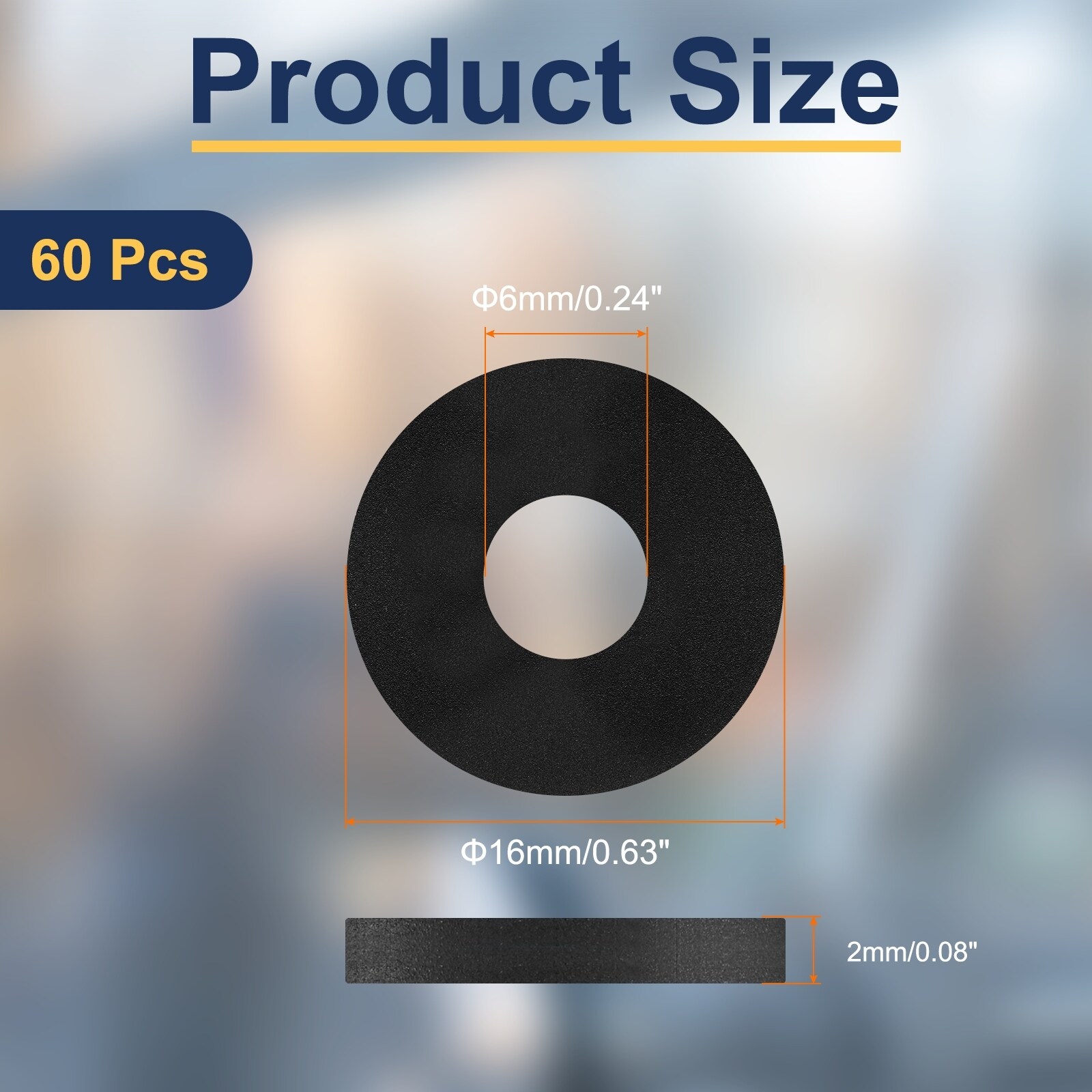 Plain Washer Grommets Plastic Sheet Gasket