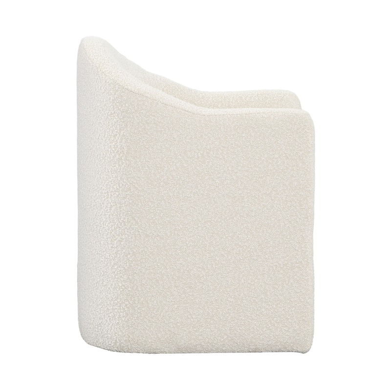 Tucker Boucle Upholstered Dining Chair, White