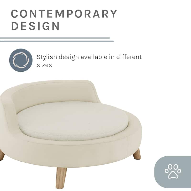 Milo 31'' Dog Bed In Ivory - 31