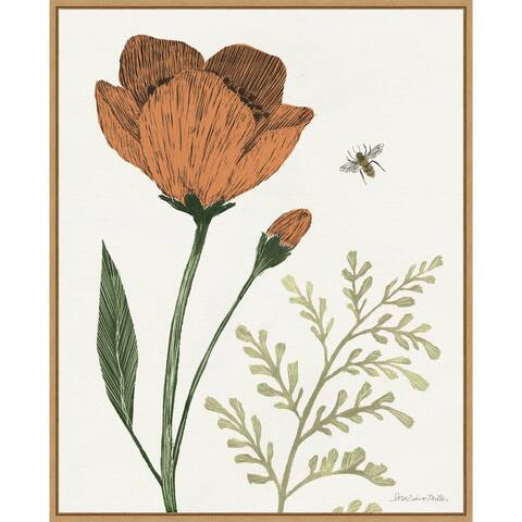 Springtime I Warm by Sara Zieve Miller Framed Canvas Art - 23 x 28-inch