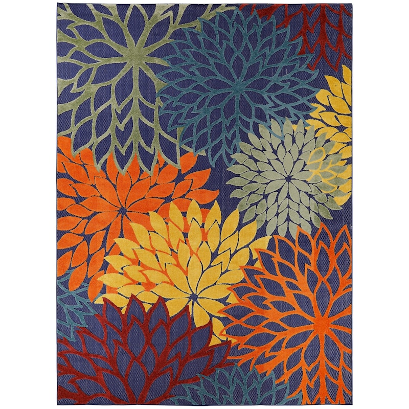 Nourison Aloha Floral Modern, Indoor/Outdoor Area Rug