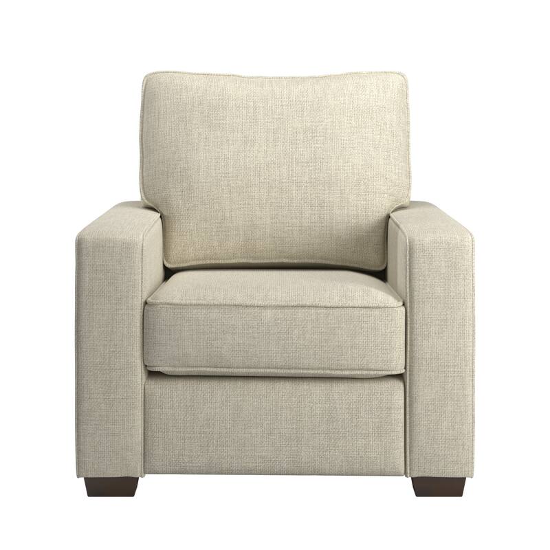 Roros Fabric Upholstered Square Arm Chair by iNSPIRE Q Classic
