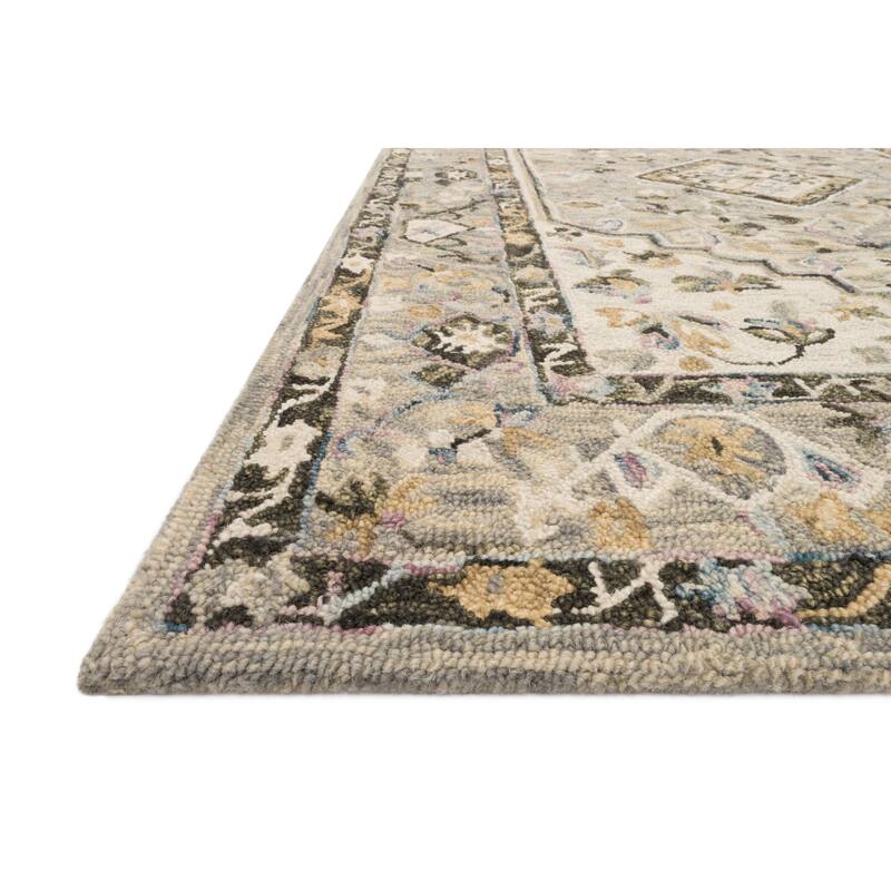 Alexander Home Karrie Hand-hooked Bordered Wool Area Rug