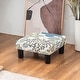 preview thumbnail 19 of 91, Adeco Ottoman Upholstered Fabric Footrest Pet Steps Dog Stair Stool Blue-Floral