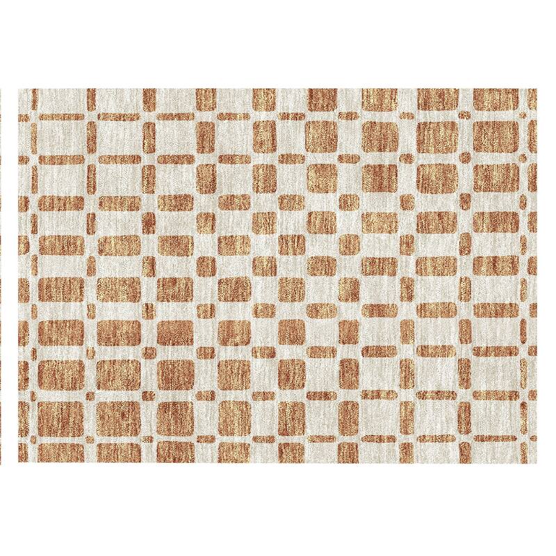 Machine Washable Indoor/ Outdoor Chantille Geo Contemporary Rug