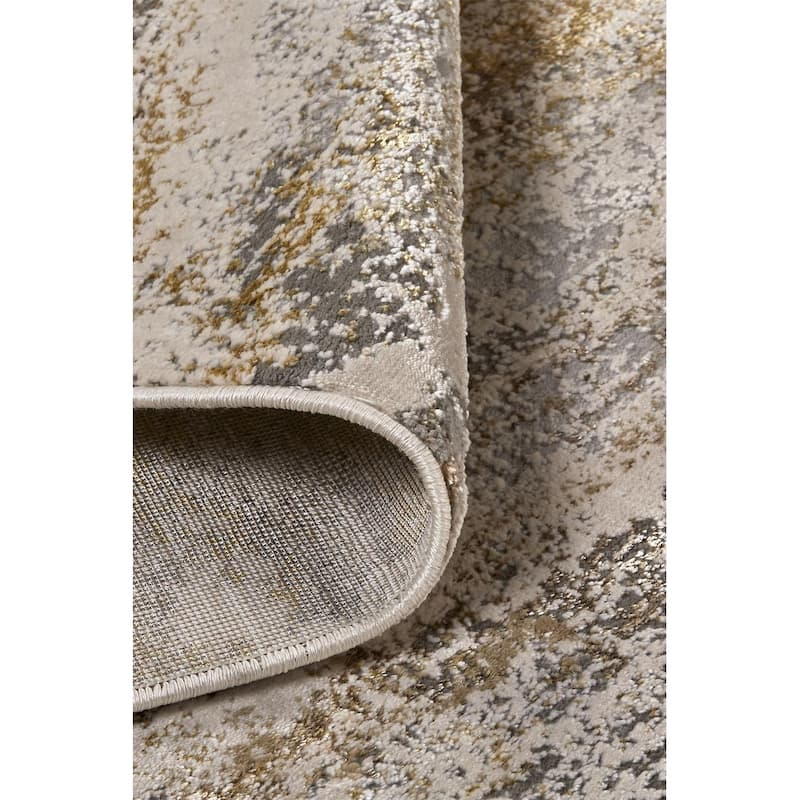 Zikaq Abstract Modern Non Skid Woven Area Rug By HomeRoots - 8' x 10'