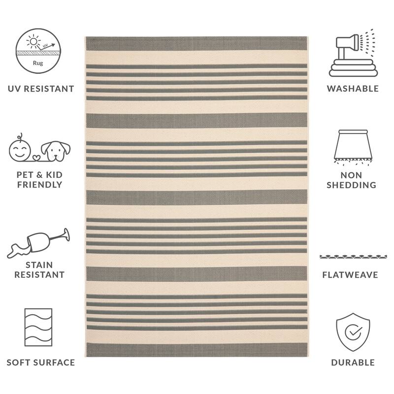 SAFAVIEH Courtyard Orsi Indoor/ Outdoor Waterproof Area Rug