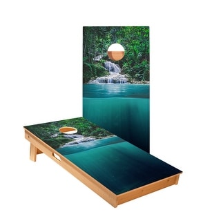 Forest Waterfall Cornhole Boards