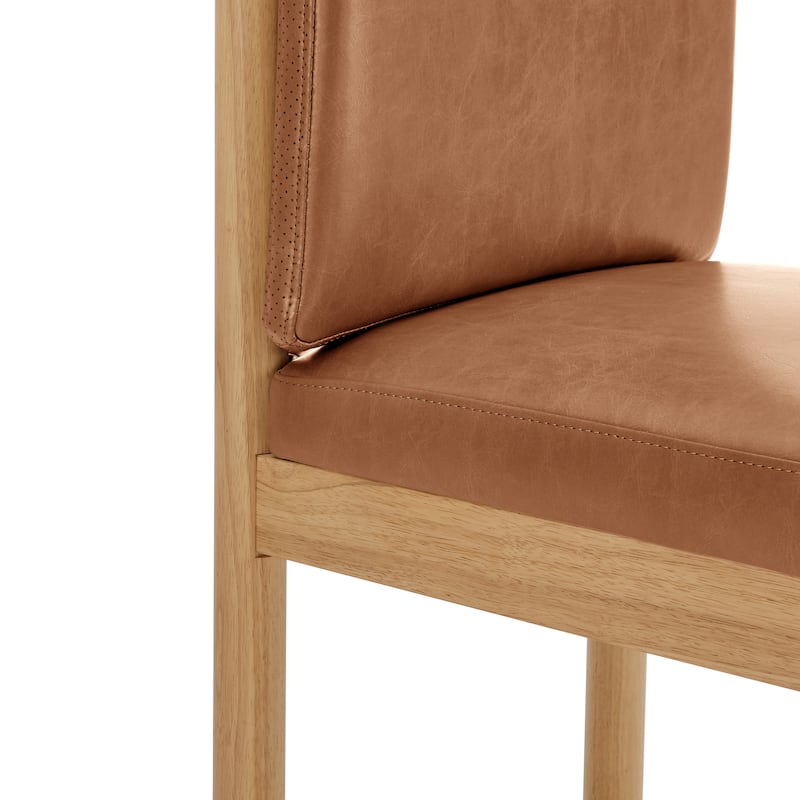 NPD Furniture Melvin Faux Leather Dining Side Chair (Set of 2)