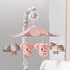 preview thumbnail 4 of 3, Lambs & Ivy Calypso Pink/Gray Koala & Elephant Musical Baby Crib Mobile