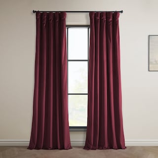 Exclusive Fabrics Heritage Plush Velvet Room Darkening Curtains (1 Panel) Luxury Velvet Curtains for Bedroom & Living Room.